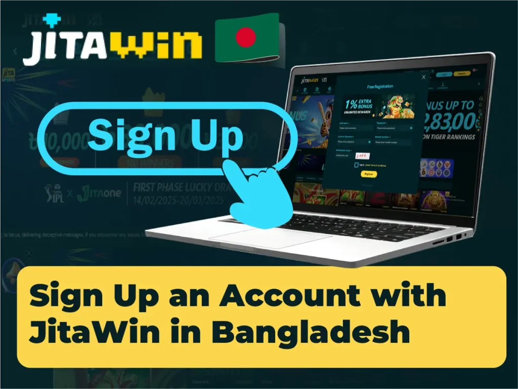 Casino and Sports Betting 2 Sign Up an Account with JitaWin in Bangladesh